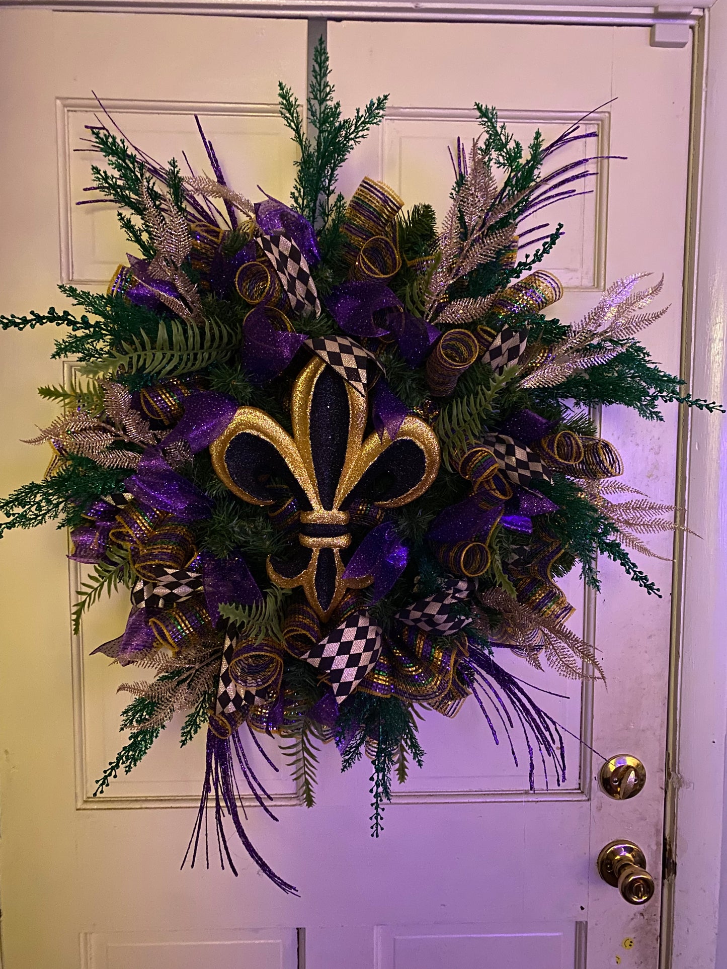 Mardi Gras Wreath